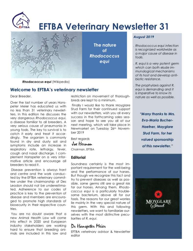 EFTBA Newsletter August 2019